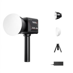 60W Pro LED Video Light Three-Color Photographic Studio Light 2800K-6500K 8000mAh for Video Livestreaming US Plug ABS+PC+Metal Black