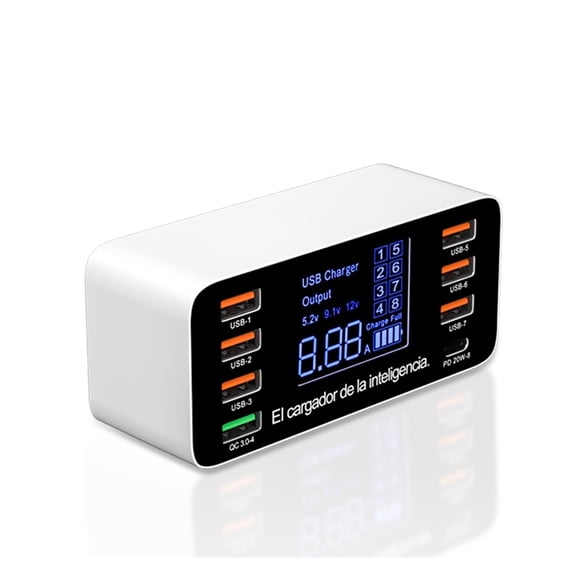60W Quick Charge QC 3.0 4.0 USB Charger Adapter USB C Charger Phone Tablet Fast Charger ,Easy to Use
