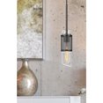 thumbnail image 1 of 60W Savona Double Layer Glass Metal Mini Pendant With Mesh Metal Shade. (Edison Bulb Not Included), Black, 1 of 3