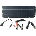 thumbnail image 1 of 60W Solar Battery Charger & Maintainer, 12V Monocrystalline Panel with Suction Cups for Car, RV, Boat, Marine IP65 Waterproof(DSF), 1 of 7