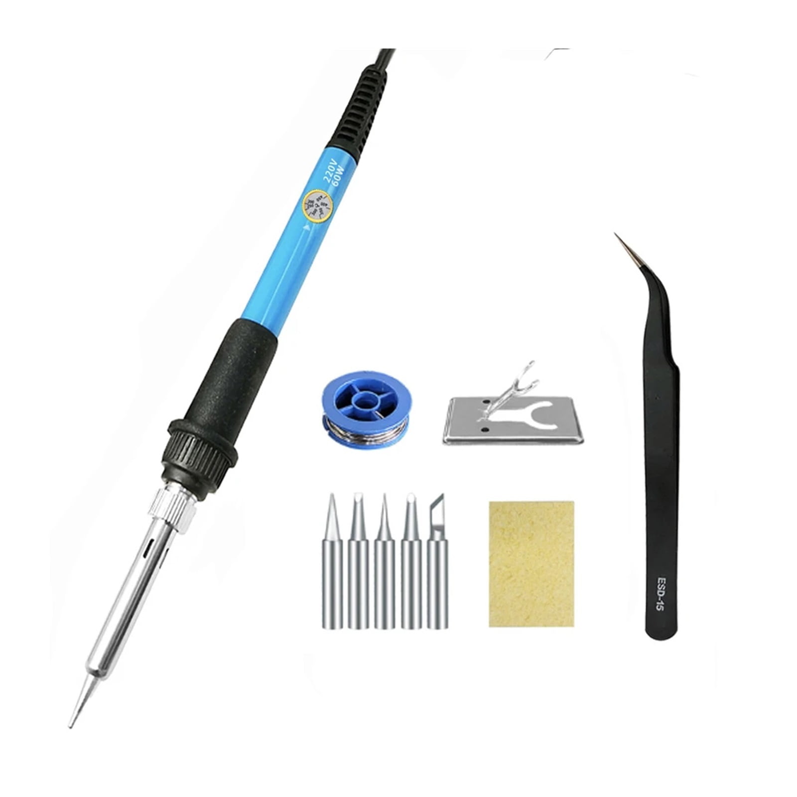 60W Soldering Iron Adjustable Temperature Electric Solder Iron Rework Station Mini Handle Heat Pencil Welding Repair Tools ,Heat Dissipation Efficiently