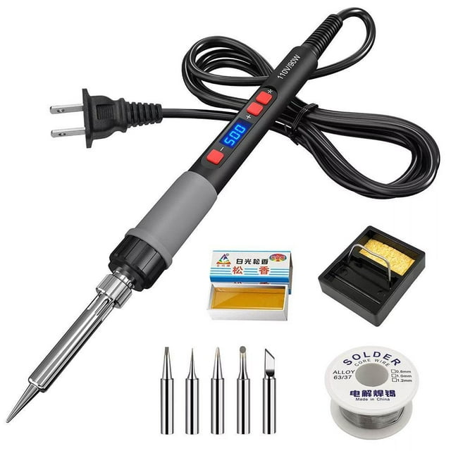 60W Soldering IronGun Kit Adjustable Temperature WeldingSolderWire