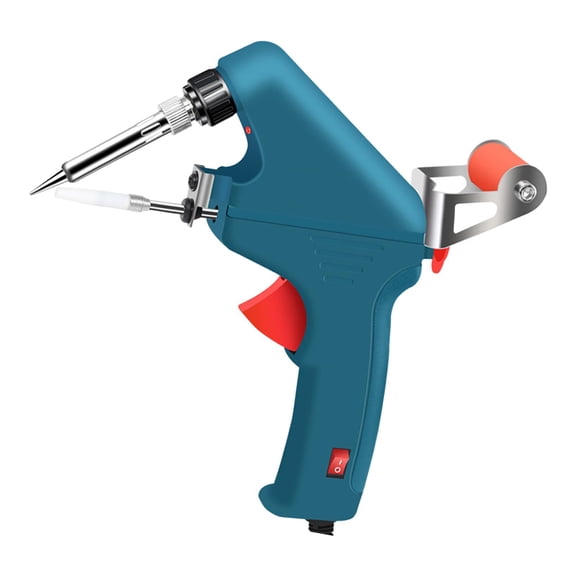 60W Soldering Iron Set, Electronic Welding Torch , Internal Heat Helping Hand Electric Tin Feeding Machine Repair Tool , Blue
