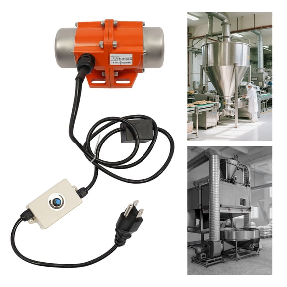 60W Vibrating Motor with Speed Controller 1 Phase Asynchronous Vibrating Motor For Mining, Metallurgy, Coal, Electricity, Construction