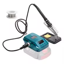 60W Wireless Electric Soldering Iron Station for Makita/Dewalt/Milwaukee/Einhell/Craftsman 18V 20V Lithium Battery Welding Repair Tool with Stand