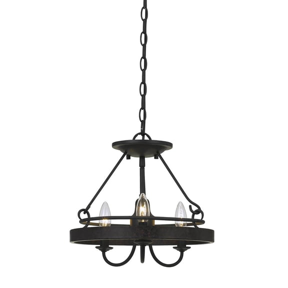60W X 3 Helena Metal 2 In 1 Pendant Or Semi Flush Mount Fixture