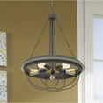 thumbnail image 1 of 60W X 5 Nixa Metal Chandelier (Edison Bulbs Not Included), Dove Grey, 1 of 3
