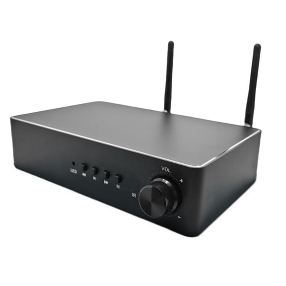 60Wx2 ESS9023 WiFi and Bluetooth HiFi Stereo Class D Multiroom Amplifier with Tadil Airplay Equalizer Free App US Plug