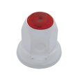 thumbnail image 1 of 60X Chrome 33Mm X 2" Nut Cover W/ Flange & Reflector - Red, 1 of 1