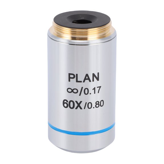 60X Infinity Plan Achromatic Microscope Objective Lens 20.2mm RMS Thread Professional Biological Optical Glass Lens Accessory (60X / 2.36 inches)