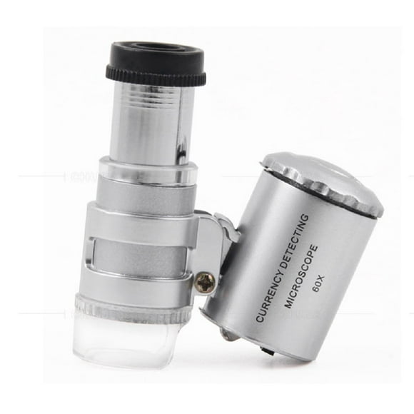 1-Pack 60X Magnifying Loupe with LED Light Portable Jewelers Pocket Magnifier for Detailed Inspection TIKA