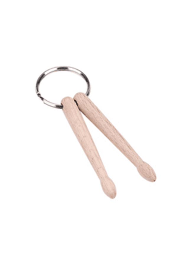 60X Mini Drum Stick Key Chain Wooden Drum Stick Key Ring Percussion Stick Buckle Ring Drumstick Jewelry