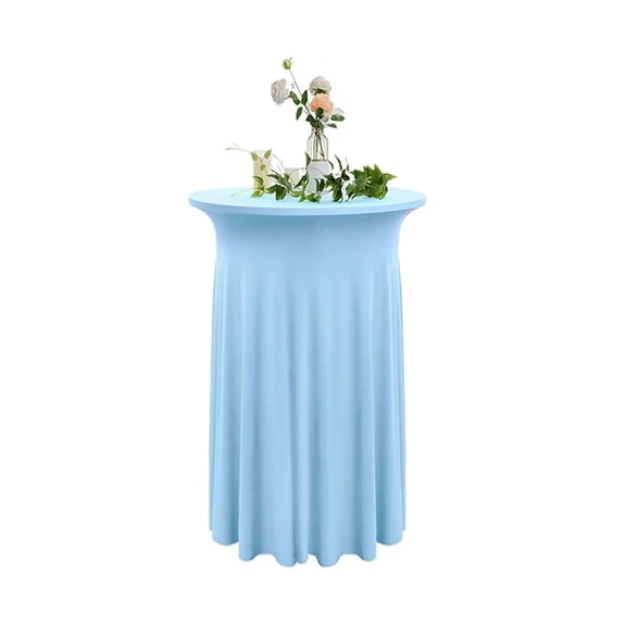 60X110CM Spandex Cocktail Tablecloth Skirt Elastic Round Table Cover High Top Table