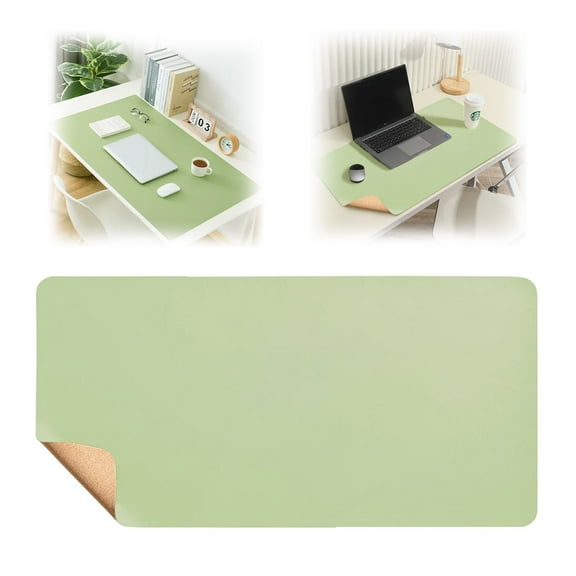 60X30 Table Mat,1X Table Mat,23.6 X11.8 In Extended Gaming Pad Desk Keyboard Mat Desk Writing Pad Desk Pad Protector for and Home Light Green
