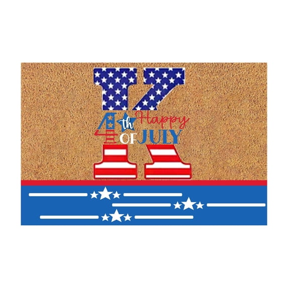 60X40cm 4th Of July Independence Day Door Mat Bathroom Rug Celebrating 4th Of July Floor Mat Entrance Front Door Rug Suitable For Home Living Room Bathroom
