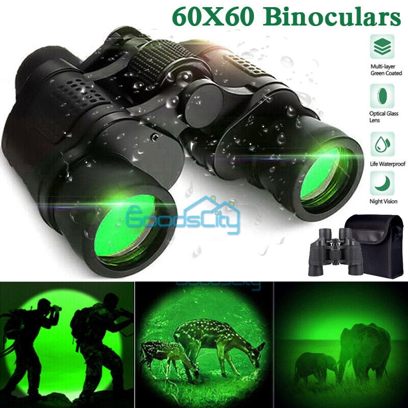60X60 High Power Military Binoculars Day/Night Vision Waterproof