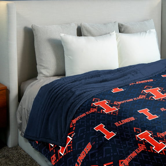 Illinois NCAA Pendant Silk Touch Throw, 60x90 inches