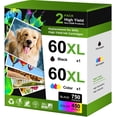 thumbnail image 1 of 60XL Ink Cartridge Compatible with 60 Ink Cartridge Combo Pack Ink 60 Envy 110 120 (2 Pack), 1 of 10