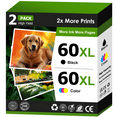 thumbnail image 1 of 60XL Ink Compatible for HP 60 Ink Cartridge Combo Pack for HP Printer Ink 60 (Black, Tri-Color), 1 of 7
