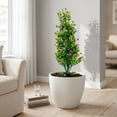 thumbnail image 1 of 60cm Faux Flowering Tree Artificial Shrub Potted Plant for Garden Home Decor,Purple, 1 of 6