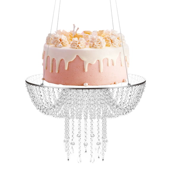 60cm Hanging Wedding Cake Rack Wedding Cake Stand 60cm Acrylic Stunning Chandelier Suspended Cake Swing Rack