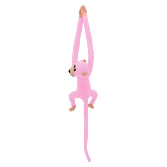 60cm Long Arm Monkey Plush - Soft Plush, Cute Design, with Fasteners, for Kids/Car Decor, Valentine's Day Gift