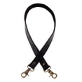 thumbnail image 1 of 60cm Leather + Canv Shoulder Bag Handles Handbag Strap Replacements Bag Accessories Black, 1 of 8