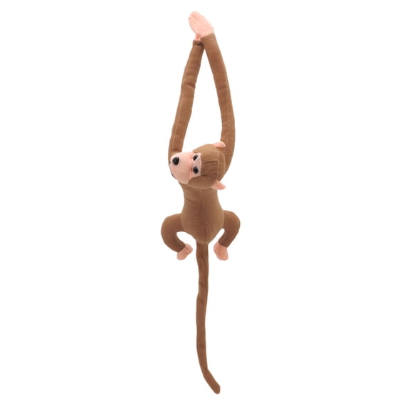 60cm Long Arm Monkey Plush - Soft Plush, Cute Design, with Fasteners, for Kids/Car Decor, Valentine's Day Gift