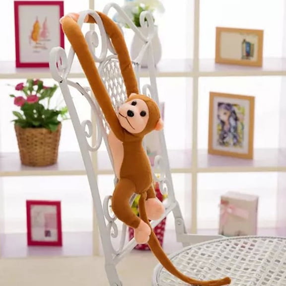 60cm Long Arm Tail Monkey Stuffed Plush Curtains Baby Sleeping Appease Animal Toys Car Decoration Valentine's Day Gi