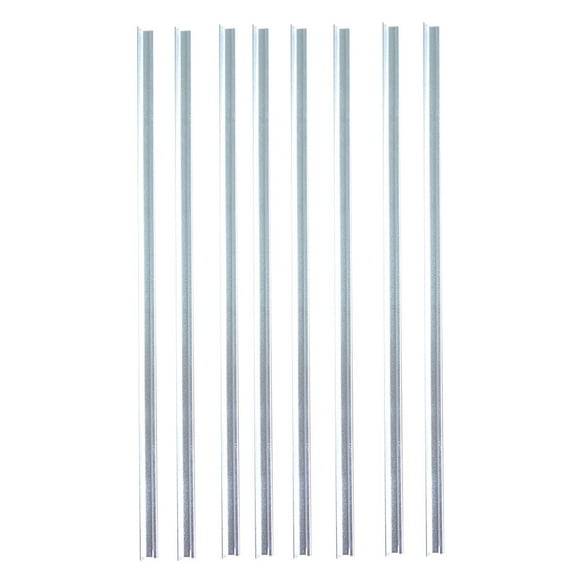 60cm Metal Model Train Track Kit, 6cm Gauge Straight Rail for Electric Steam Train Assembly