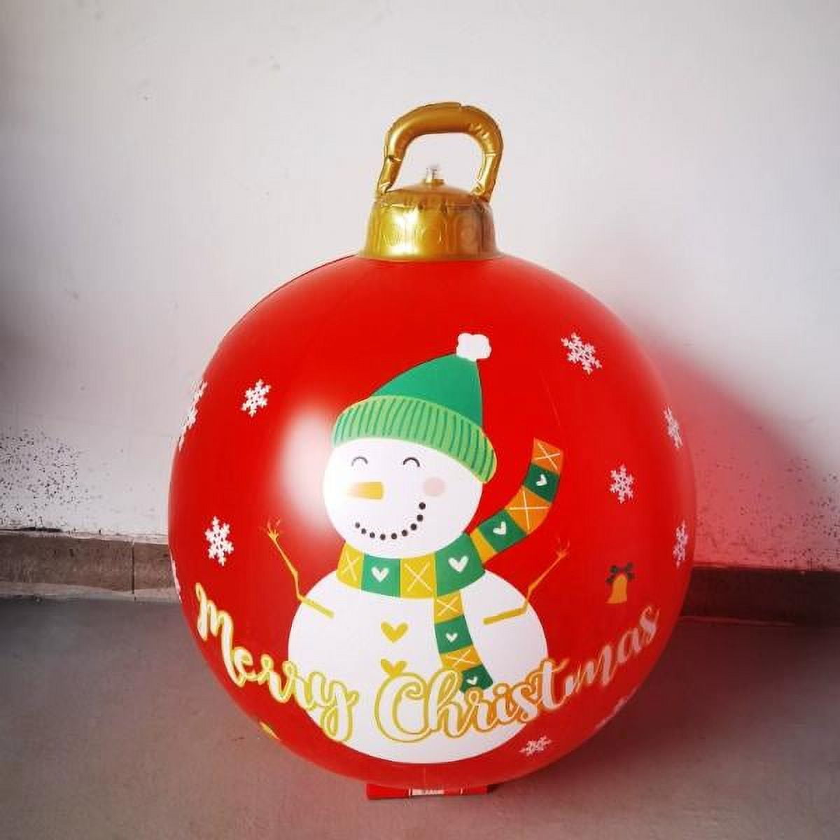 60cm Outdoor Christmas Ball Ornaments Inflatable Decorated Ball Giant