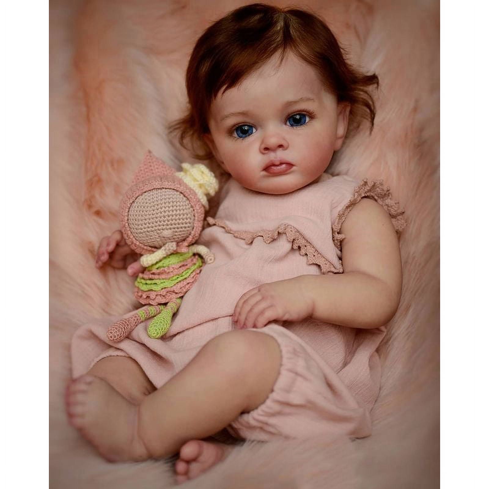 Quiet Moments Bella Rose Hand-Painted Reborn Baby Doll With Hand-Applied  Eyelashes And Hand-Rooted Mohair And Comes With A 7-Piece Tailored Ensemble