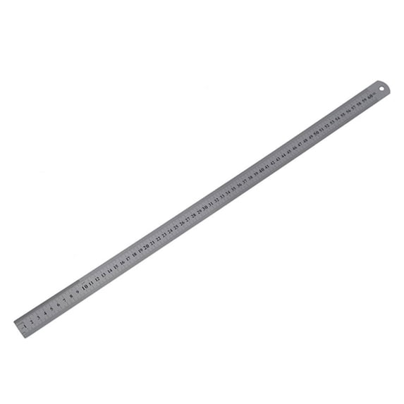 60cm Stainless Metal Measuring Straight Ruler