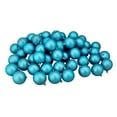 thumbnail image 1 of Northlight Shatterproof Matte Christmas Ball Ornaments 2.5" (60mm) - Turquoise Blue  - 60ct, 1 of 4
