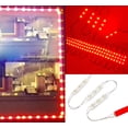 thumbnail image 1 of 60ft Super bright storefront LED light Red 5630 injection module with UL 12v AC Power package, 1 of 6