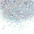 thumbnail image 1 of 60g/ 2.1oz Holographic Confetti Star and Moon Table Confetti Iridescent Metallic Glitter Foil Scatter Sequin for Birthday Wedding Party Halloween Christmas DIY Decorations Nail Art Crafts DIY, 1 of 7