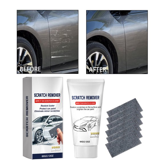 60g Car Scratch Remover Kit, Polishing Wax & Repair Paste, Scratch Repair Wipes for Paint Restoration, Compound for Deep Scratches, Professional Buffing Kit