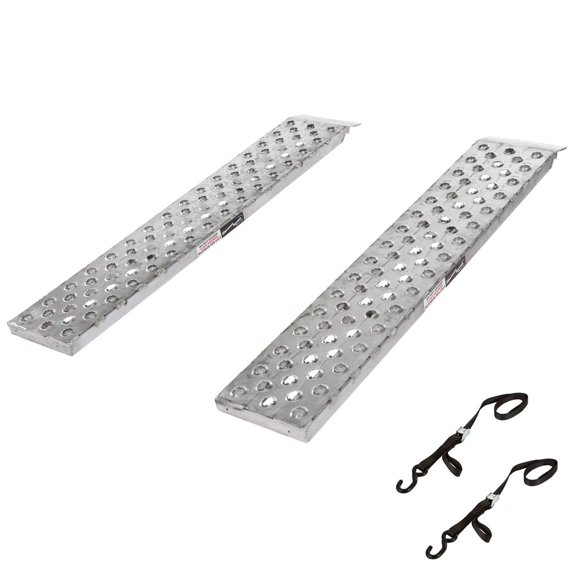 60in Aluminum Auto Trailer Lightweight Loading Ramps 300 lb Capacity