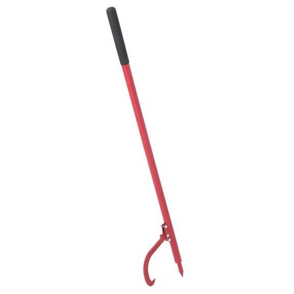 60in Cant Hook with Rubber Grip,Steel Cant Hook for Logs with Adjustable Hook,Logging Tool Log Roller Tool for Sawyers, Loggers, Wood Workers
