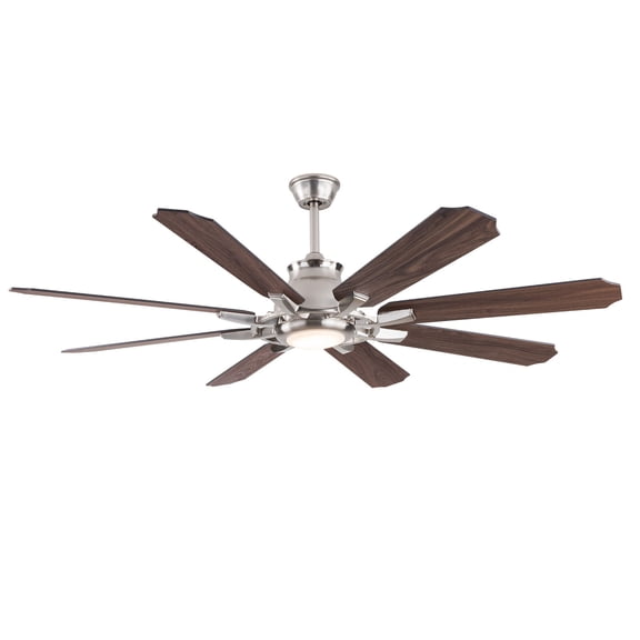 60in Ceiling Fan W/ Light and Remote Modern Led Smart Ceiling Lamp Chandeliers