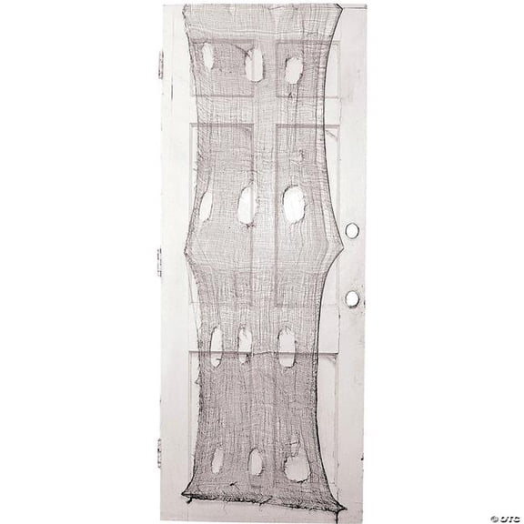 Morris Costumes - 60" x 30" Black Creepy Door Cloth Polyester Halloween Decoration - One Size