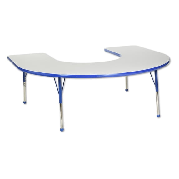 ECR4Kids 10 Piece Horseshoe Activity Table & 10'' Chair Set