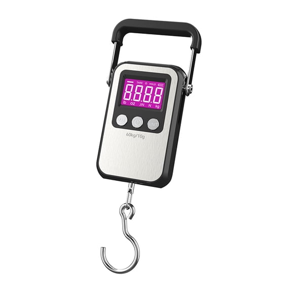 60kg/10g LCD Digital Fishing Hanging Scale Portable Electronic Hook Travel Luggage Weighing Balance ,Mult Function