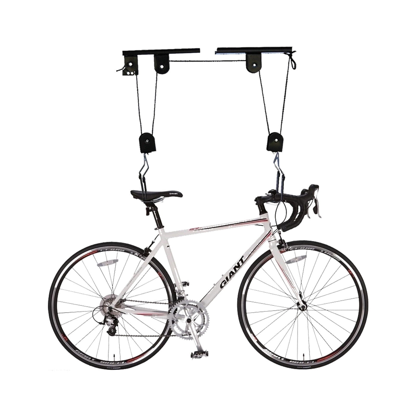 Bike Rack Pully 60kg/132LBS Bicycle Bike Lift Hoist Ceiling Storage Hanger Pulley Rack ...