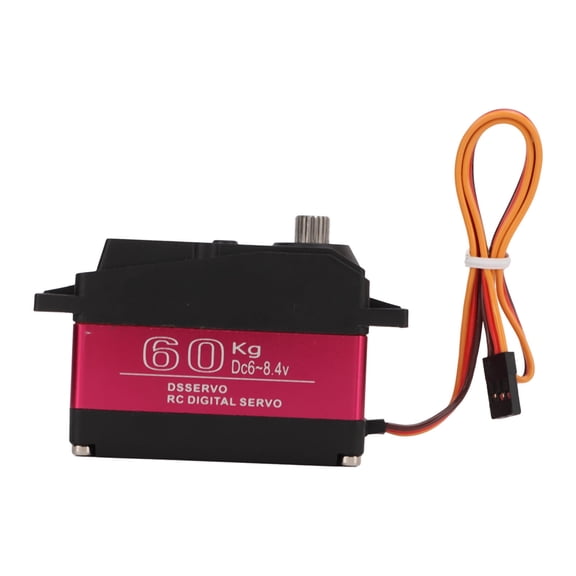 60kg 8.4V High Voltage Waterproof Digital Servo, Stainless Steel Gear Large Torq-ue High Speed Waterproof for DS5160 RC Car Digital Steering Gear Servo