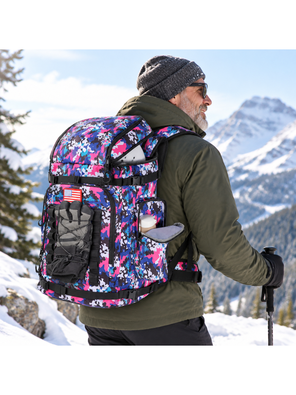 60l Waterproof Ski Boot Bagpack For Snowboard And