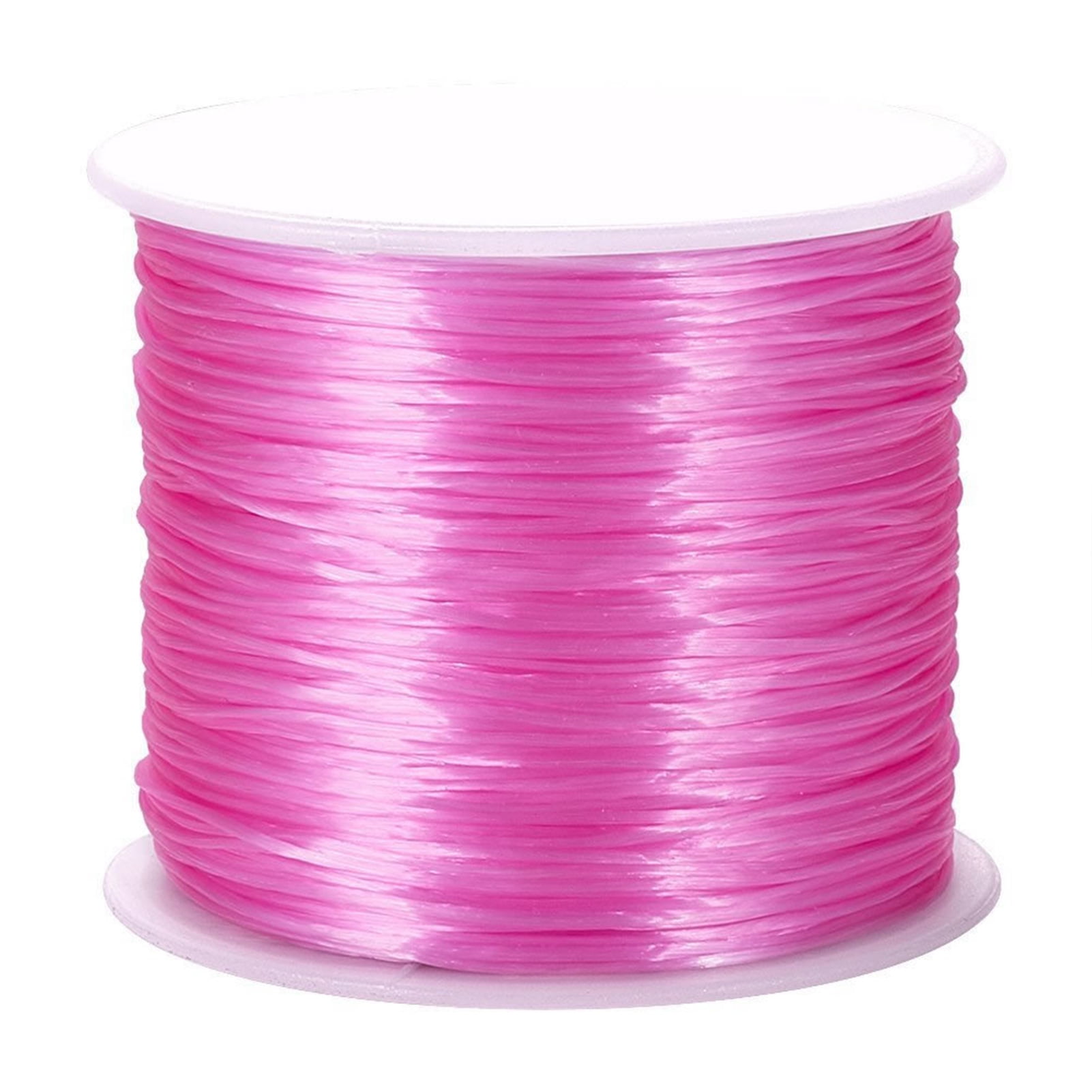 60m 0.8mm Elastic Stretch Fibre DIY Beading Wire Colorful Crystal ...