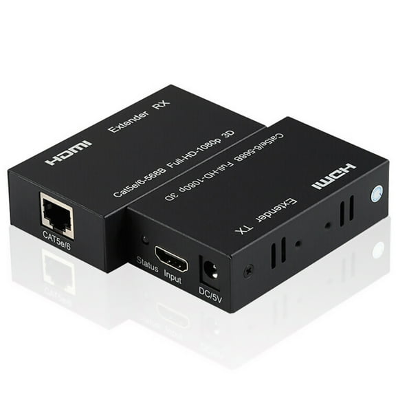 60m HDMI Extender Over CAT5e/6 1080p Support for Long-Distance AV Installations
