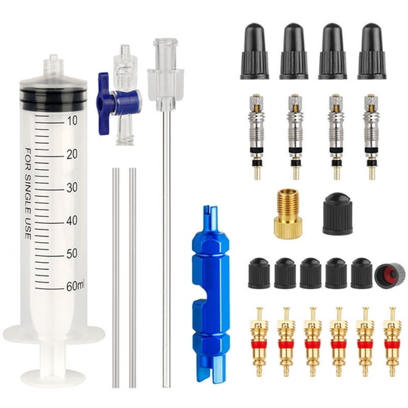 60ml Bicycles Tubeless Tire Sealant Injector Road Bike Fluid Injection Tool Road Bike Tire Repair Kits Bike Repair Tool