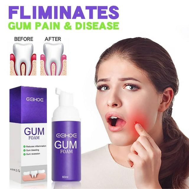 Toothpaste For Bleeding Gums And Sensitive Teeth 60ml Gum Pain Relief Toothpaste Reduce Inflammation Gum Bleeding Mousse